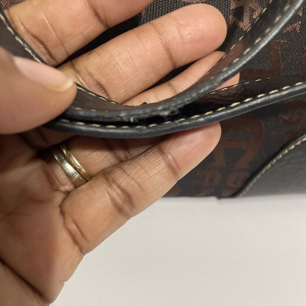 ETIENNE AIGNER Handbag: Brown Canvas Signature Logo Collection - Picture 5 of 16